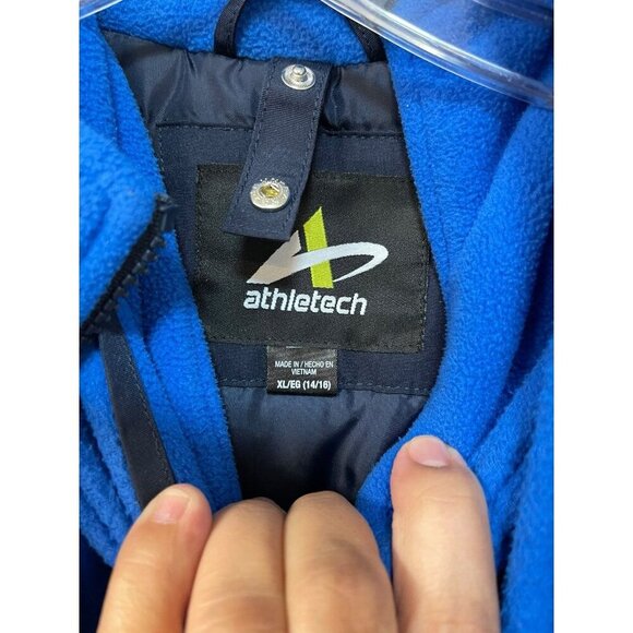 Athletech Hooded 3 in 1 Jacket Fleece Detachable Sweater Youth Size XL 14-16 - Picture 4 of 9